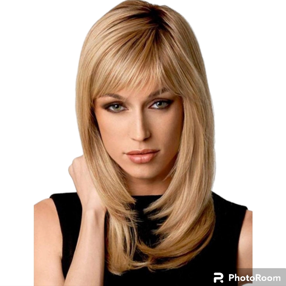 Natural Ombre Blonde Straight Wig